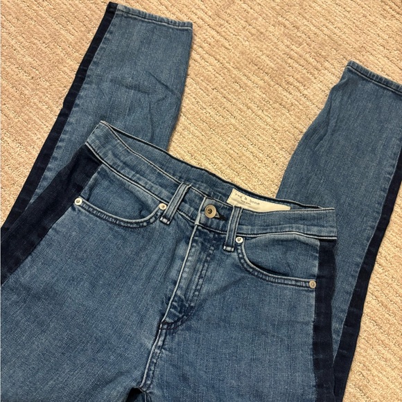 rag & bone Denim - Rag & Bone Two-Tone Blue Jeans